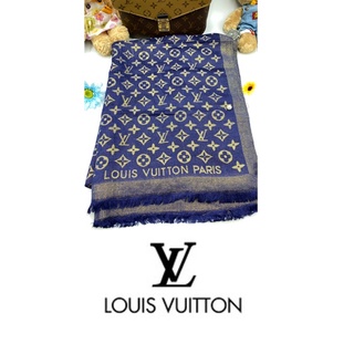 Louis Vuitton ผ้าพันคอผ้าคลุมไหล่มือสองแท้