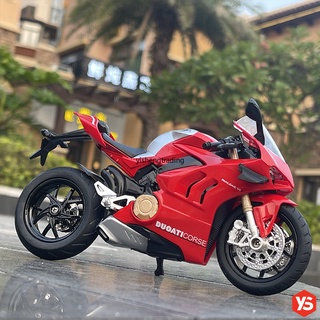 เลนส์กล้อง 1:12 🔥Ducati V4S 1199🔥 ถงองเล่นเหล็กผสม❤ด้วยแสงและเสียง