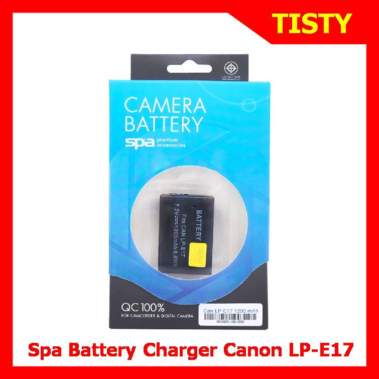 (ไม่สามารถใช้ร่วมกับแท่นชาร์จของแท้ได้) For Canon LP-E17 Battery, Battery Charger "SPA" แบตเตอรี่กล้