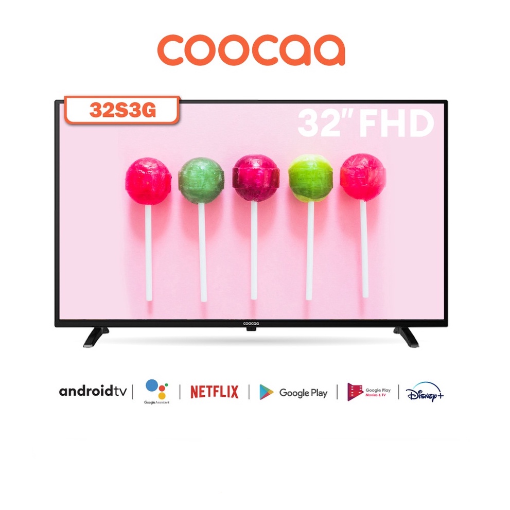 COOCAA  ทีวี 32 นิ้ว Android TV LED FHD รุ่น 32S3G โทรทัศน์ Android9