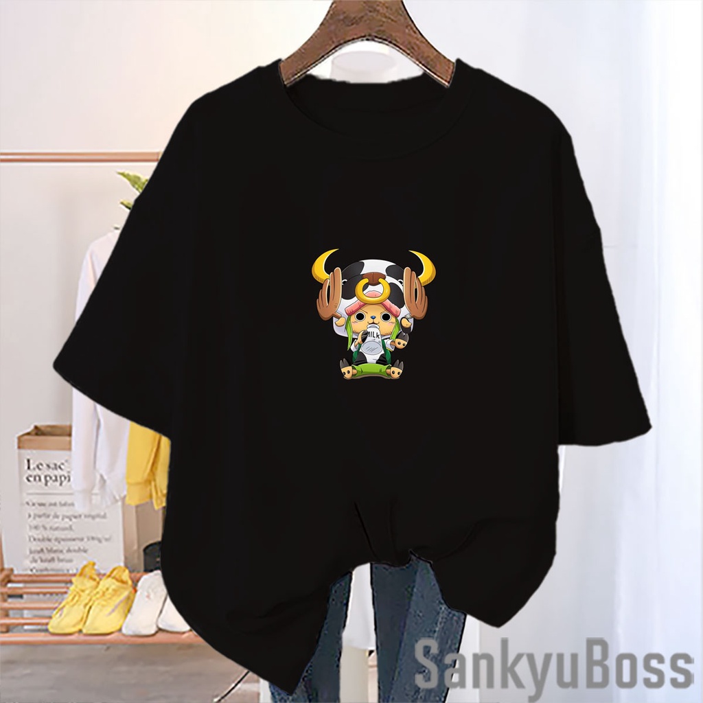 Sankyuuboss - ANIME KAOS 0NE PIECE CHROOPER MILK CUTE / ANIME DISTRO TSHIRT / WOMEN& 39;S TOPS / MEN