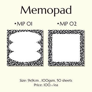 Memopad 9x9cm กระดาษโน๊ต