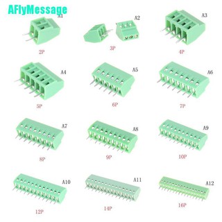 [COD] AFM 1PCS 2P-16P KF128 2.54mm PCB Universal Screw Terminal Block