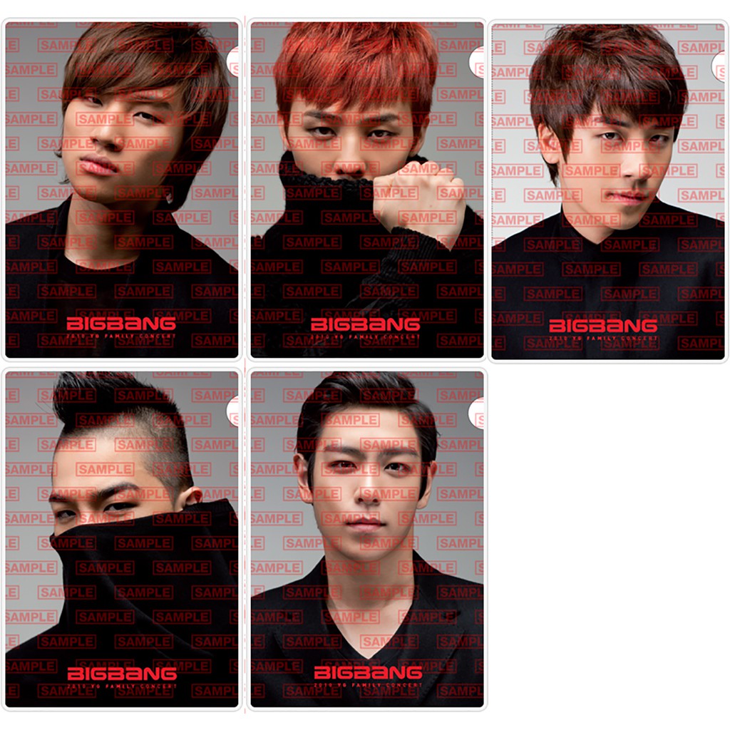 BIGBANG BIG BANG Clear File Set (เซตแฟ้ม) 2010 YG Family Concert Official Goods ของแท้จากเกาหลี KPOP