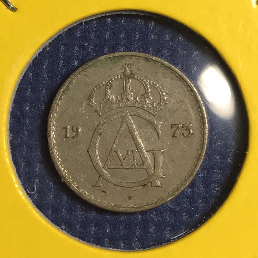 No.15194 ปี1973 สวีเดน 10 ORE เหรียญสะสม เหรียญต่างประเทศ เหรียญเก่า หายาก ราคาถูก
