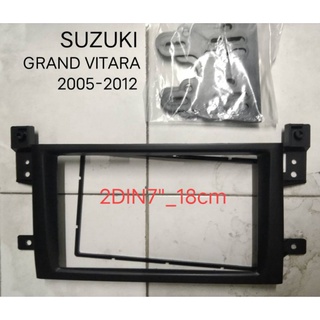 หน้ากากวิทยุ SUZUKI GRAND VITARA ปี2005-2012 สำหรับเปลี่ยนเครื่องเล่น 2DIN7"_18cm.หรือ เครื่องเล่น android7"