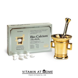 Pharma Nord Bio-Calcium+D3+K1K2 60 เม็ด ฟาร์มานอร์ด ไบโอแคลเซียม วิตามินเค 1 เค 2