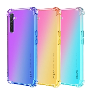 เคสโทรศัพท์มือถือ ซิลิโคน ใส ไล่โทนสี สําหรับ OPPO Reno 4Z 4 Pro Reno5 5G A31 A8 A53 A15 A15S A35 4G