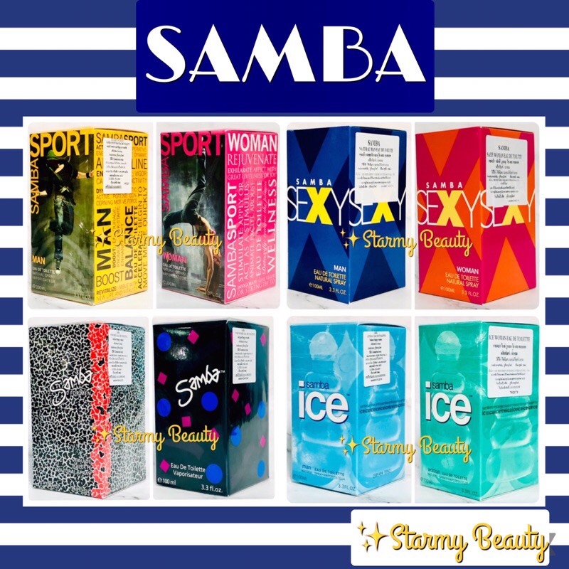 Samba  by Perfumer's Workshop  EDT 3.3 oz , 100 ml.  น้ำหอมแซมบ้า ทั้งชายและหญิง หลากหลายกลิ่นหอม มั