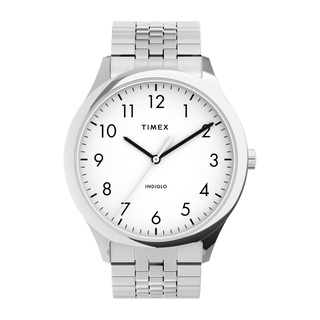 Timex  TW2U39900 Modern Easy Reader นาฬิกาข้อมือผู้ชาย สายสแตนเลส หน้าปัด 40 มม.