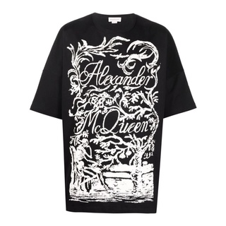 เสื้อยืด ALEXANDER MCQUEEN [NEW] Unisex ลายโดน ของใหม่ มาแรง [Limited Edition]