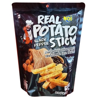 🏵ขายดี🏵 NOI Real Potato Stick Black Pepper 100g. น้อยมันฝรั่งแท่งพริกไทยดำ 100กรัม. พร้อมส่ง🎏🎏