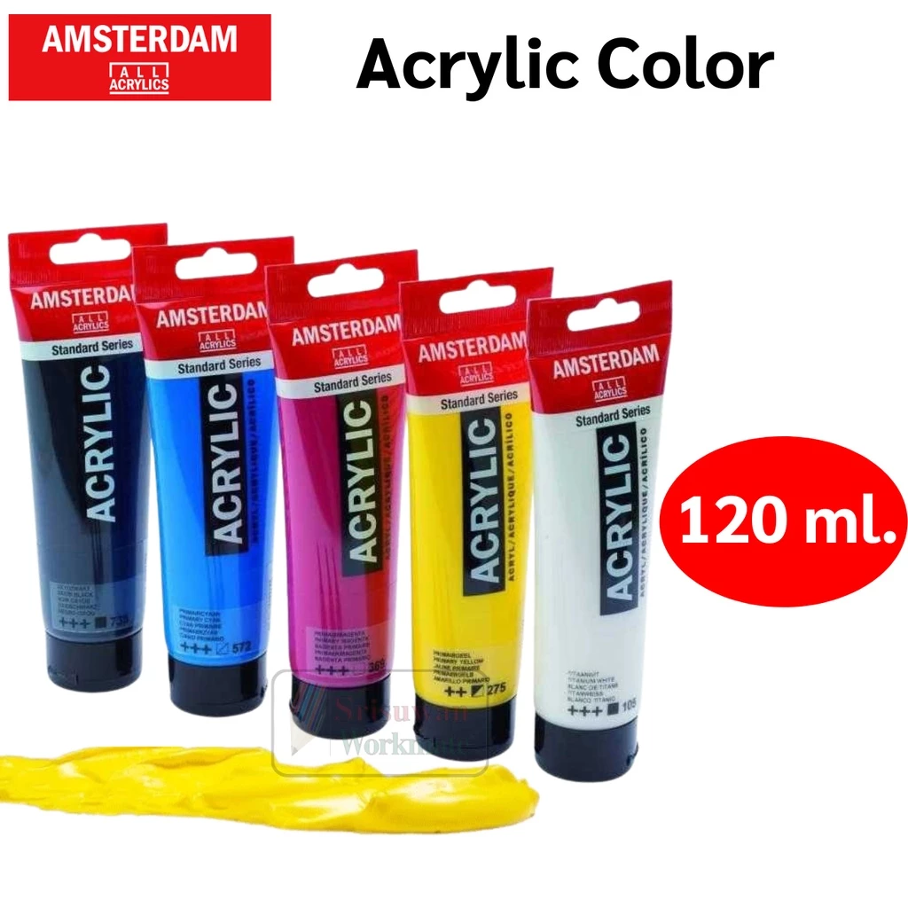 หลอดใหญ่ 120ml. Link:2 Amsterdam สีอะคริลิค 120ml Special Color Made in Nederland อัมสเตอร์ดัม Amsterdam Acrylic Color