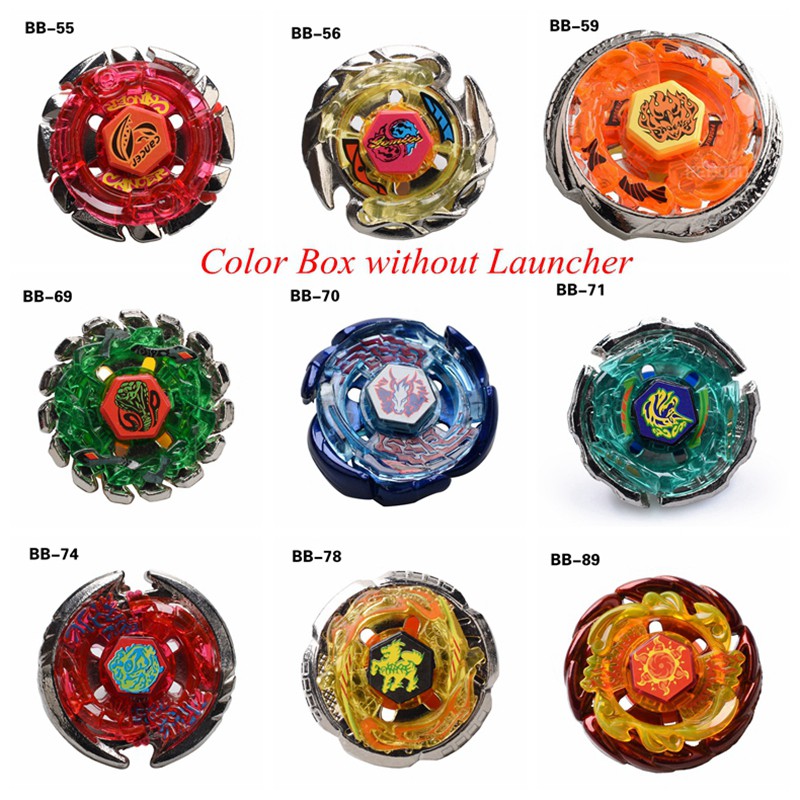 9 รูปแบบ BB Constellation Alloy Battle Burst Beyblade พร้อมกล่องสีไม่มี Launcher