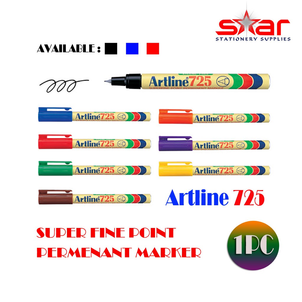 ปากกามาร์กเกอร์ถาวร Artline 725 (เครื่องหมาย Artline 725)