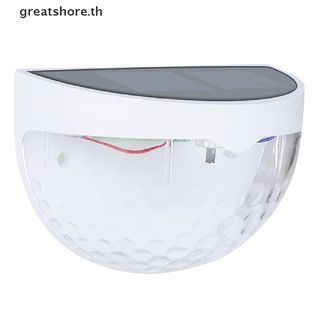 【greatshore】โคมไฟ Led พลังงานแสงอาทิตย์ กันน้ํา สําหรับตกแต่งสวน รั้ว