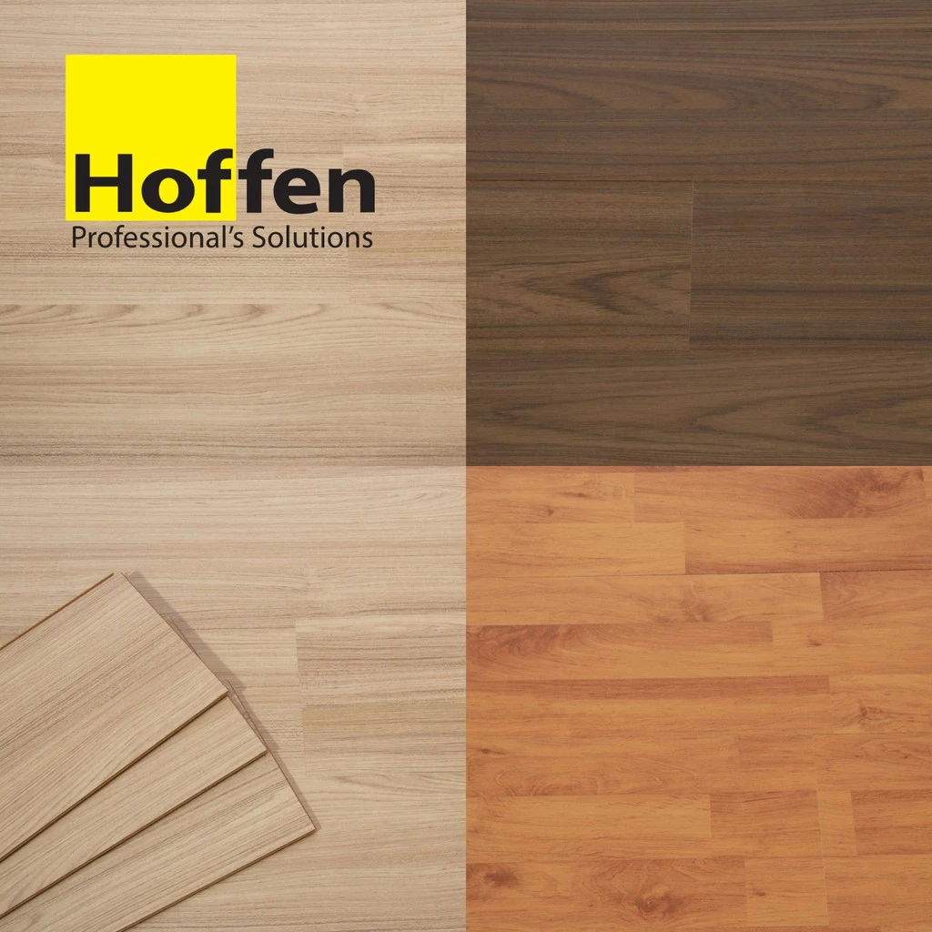 HOFFEN พื้นลามิเนต ขนาดหนา 8 มม. 1.85 ตรม./กล่อง (จัดส่งเร็วมีปลายทาง)