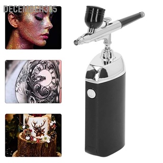December305 Cordless Airbrush Kit USB Charging Light Portable Handheld Mini Spray Paint Set for Cake Decorating Manicure
