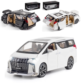 1:24 Toyota Alphard โมเดลรถยนต์อัลลอย มีเสียง และไฟ ของเล่นสําหรับเด็ก