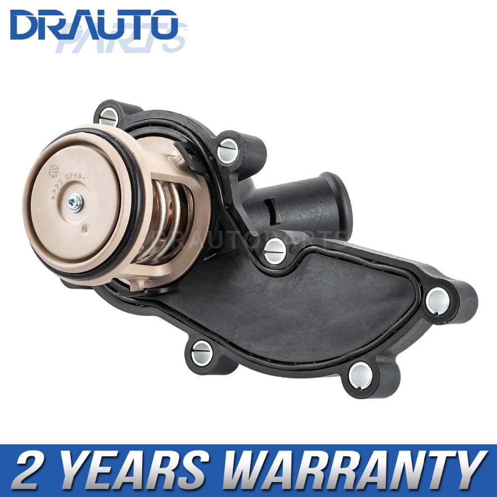 Engine Coolant Thermostat & Housing 06E121111G 06E121111H For Audi A4 A6 A8 Quattro 3.2 V6