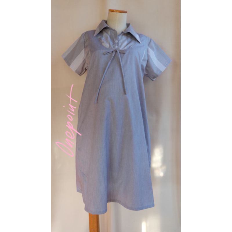 ชุดคลุมท้อง อกไม่เกิน 40 นิ้ว ผ้าค้อตต้อน ชุดเย็บติดกัน