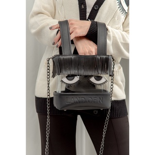 Popbox TH Land of N "Do you like my fringe" Bag  กระเป๋าสะพายข้าง นัท นิสามณี มีหูจับ รูปตา วัสดุPVCใส