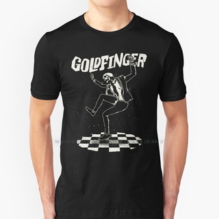 เสื้อยืดผ้าฝ้ายพิมพ์ลายแฟชั่น ขายดี เสื้อยืด พิมพ์ลายวงร็อควงร็อค Goldfinger Ska MLeiai99PPljfh21 สไตล์พังก์ร็อค พังก์ร็