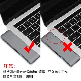 แท่นวาง Macbook หัวเดียว type-c หัวคู่ type-c USB3.0 HDMI TFSD การ์ดรีดเดอร์ เมาส์ คีย์บอร์ด ตัวแปลงดิสก์ U #2
