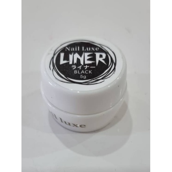 สีเจลวาดเส้น Liner 2 สี ขาว / ดำ แบบกระปุก5g. เนื้อสีเข้มข้น Nail Luxe พร้อมส่ง
