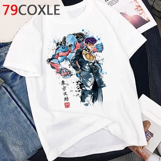 T-Shirtเสื้อยืด พิมพ์ลายการ์ตูนอนิเมะญี่ปุ่น Jojo Bizarre Adventure แฟชั่นฤดูร้อน สําหรับผู้หญิง 2020 BYTE MCC0 S-5XL