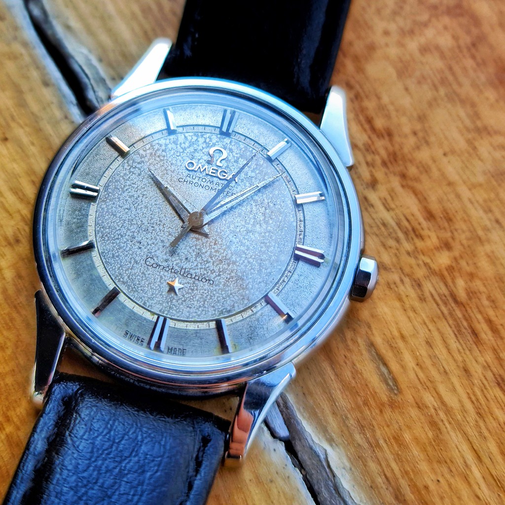 Omega Constellation หอดูดาว Rail Track Dial หน้ารางรถไฟ สแตนเลส  คลาสสิก ของดี เก่าเก็บ จากยุค 1960s