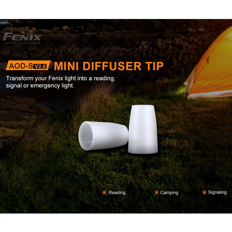 โคมเทียน Fenix AOD-S V2.0 สำหรับไฟฉาย E28R, E30R, E35 V3.0, LD12, LD22, LD30, PD25, PD32 V2.0, PD35 