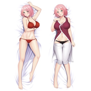 50X150CM Velvet Hot Naruto Anime Dakimakura Haruno Sakura Male Hugging Body Pillow Case Throw Cushion Pillow Cover Home Bedding