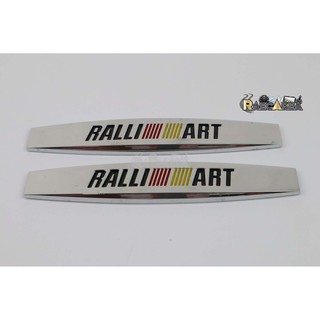 RALLI ART MOTOR SPORT สติ๊กเกอร์โลหะติดรถยนต์ Sticker โลโก้ตัวอัษร  โลโก้ติดรถ สติกเกอร์ติดรถ โลโก้ Logo