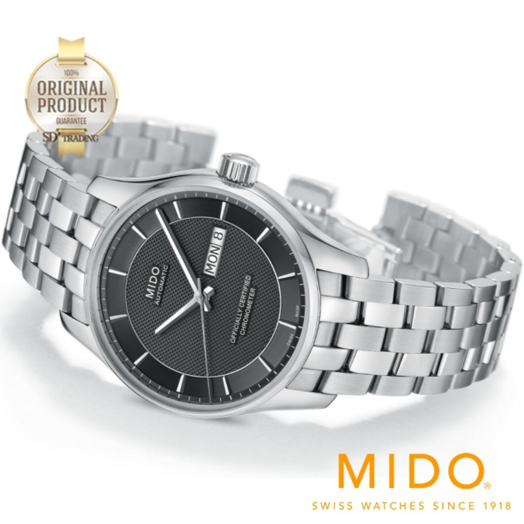 MIDO Belluna Automatic Chronometer Men's Watch รุ่น M001.431.11.061.92 - Grey/Silver