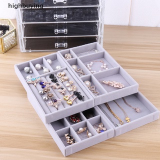 [highbuying] ที่เก็บเครื่องประดับ ต่างหู สร้อยข้อมือ กํามะหยี่ พร้อมส่ง