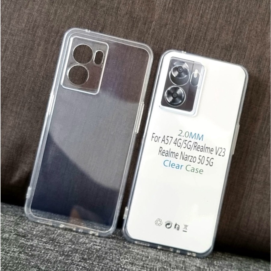 REALME NARZO 50 5G NARZO 50i PRIME NARZO 50A NARZO 50i CASE HD CLEAR 2.00mm SILICONE CLEAR SOFTCASE 