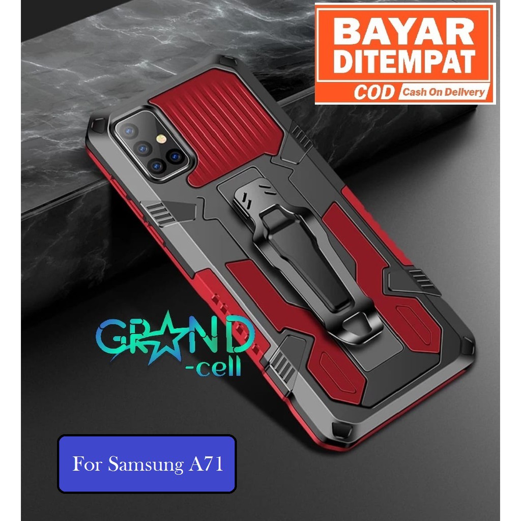 KICKSTANDING CASE SAMSUNG A71 PREMIUM CASE CLIP BACK COVER HANDPHONE