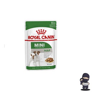 Royal Canin Mini Adult pouch อาหารเปียกสุนัขโต ขนาดเล็ก อายุ 10 เดือน–12 ปี กล่อง 85 กรัม