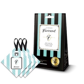 ถุงหอมแขวนปรับอากาศ ซิซอลท์ วู้ด FARCENT  PERFUMED SACHETS FARCENT LES PARFUMS DE SEA SALT &amp; WOOD SAGE PACK3