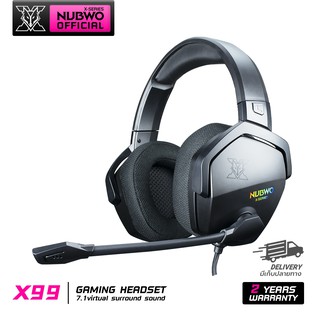 Nubwo X99 Gaming Headset หูฟังเกมมิ่ง ระบบเสียงเสมือน 7.1 surround แยกเสียงซ้าย-ขวา รับประกัน 2 ปี