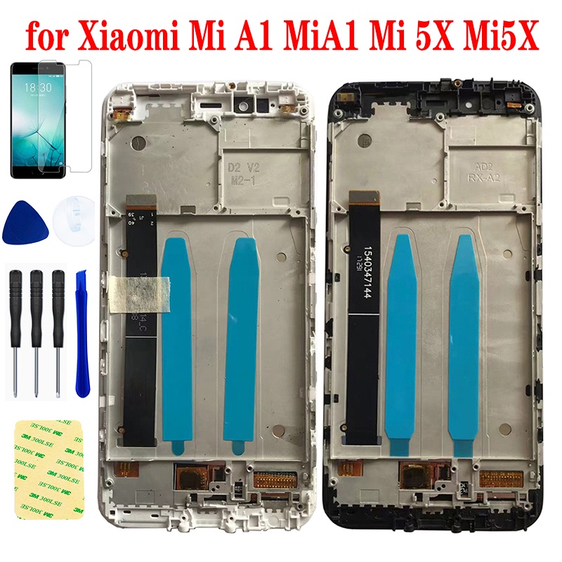 For Xiaomi Mi A1 LCD Touch Screen Digitizer Sensor Mi 5X MiA1 Mi5X LCD Display Panel Module Matrix Pantalla Assembly Fra