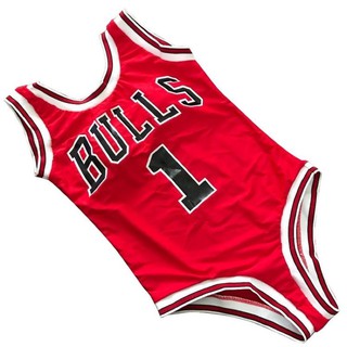 Bulls Basketball Jersey Bodysuit