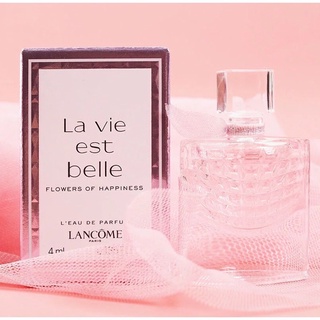 แท้💯 Lancome La Vie Est Belle Flowers Of Happiness Leau De Parfum 4 ml. แบบแต้ม สินค้าแยกขายกิฟเซท แท้100%