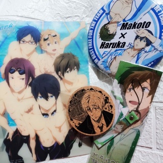 FREE ANIME โปสเตอร์ พวงกุญแจ แผ่นรองแก้ว JAPAN Poster Strap ไม้ก๊อก Makoto Haruka ฟรี หนุ่มนักว่ายน้ำ มาโกโตะ ที่รองแก้ว