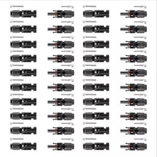 20คู่ MC4 Connector ข้อต่อสายไฟสำหรับแผงโซล่าเซลล์ ตัวต่อสายไฟโซล่าเซลล์