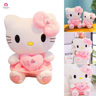 Hello Kitty ตุ๊กตาการ์ตูนหัวใจคิตตี้ของเล่นเด็ก 25/30/40 ซม