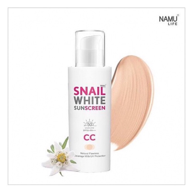 ❇ส่งฟรี❇ SNAILWHITE SUNSCREEN CC Cream SPF 50+/PA+++ 50 ml