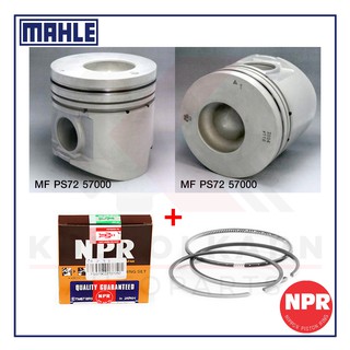 MAHLE ลูกสูบ+แหวน NPR สำหรับ MITSUBISHI FN627T (มีCG) รุ่นเครื่อง 6D16-2AT