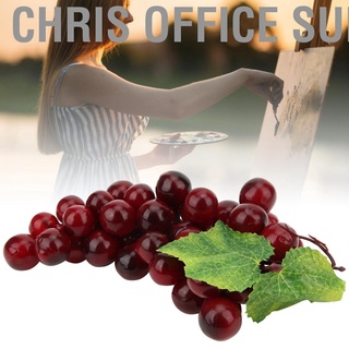 Chris office Supplies Simulated Grapes Plastic Fake Decorative Simulation Fruit Home Wedding Decoration 17cm